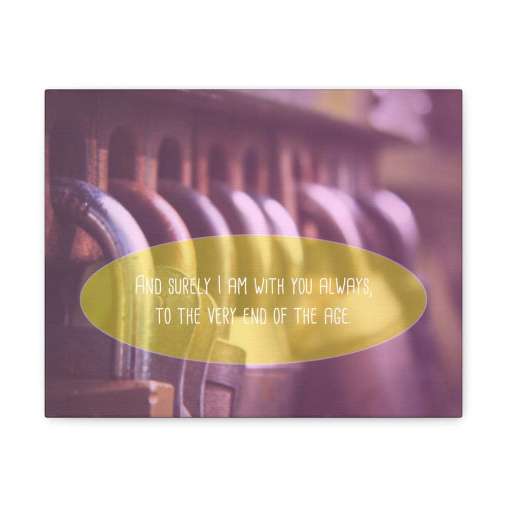 Scripture Sign With You Always Matthew 13:49-50 Christian Wall Art Bible Verse